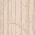 Cole & Son Woods trädtapet rosa-silver
