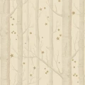 Cole & Son Woods & Stars trädtapet beige-guld