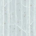 Cole & Son Woods & Stars trädtapet ljusblå-brons