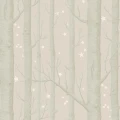 Cole & Son Woods & Stars trädtapet ljusbrun-vit