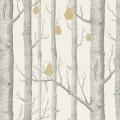Cole & Son Woods & Pears trädtapet stone/soot/gold
