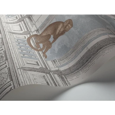 Cole et Sonin sininen harmaa talotapetti Procuratie con Vista 114 8015 image