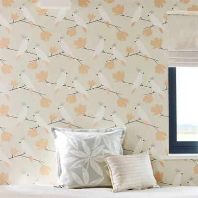 Scion Love Birds tapet - blush image