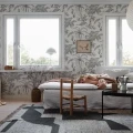 Sandberg Moa tapet svartvit sandstone