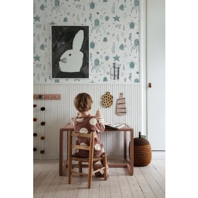 Sandberg Della tapet ocean blue image