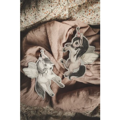 Mrs Mighetto Paper Friends Flying Ponies barngirlang image