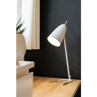 Sessak Aiden bordslampa i vitt image