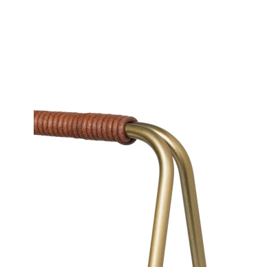 Ferm Living Port Wood Basket vedkorg Brass image