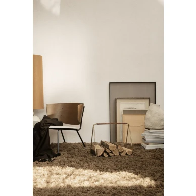 Ferm Living Port Wood Basket vedkorg Brass image