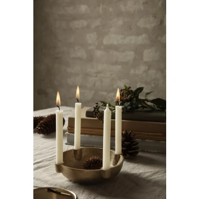 Ferm Living Bowl Candle Holder ljusstake Brass Small image