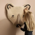 Ferm Living Tufted Polar Bear Head matta