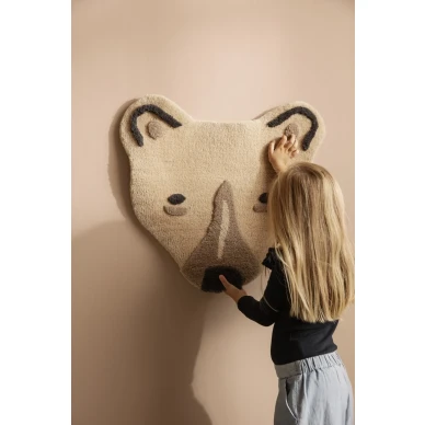 Ferm Living Tufted Polar Bear Head matta image