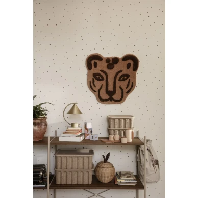 Ferm Living Tufted Leopard Head matta image
