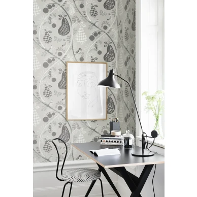 Fruit Garden harmaa paarynatapetti Littlephantilta 1470 image