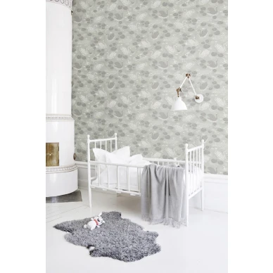 Nobel Nymphs usvanvihrea lintutapetti lastenhuoneeseen Littlephantilta 1471 image