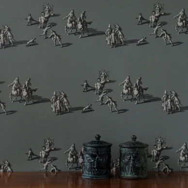 A Walk In The Park harmaa vihrea maisematapetti Langelid von Bromssenilta image