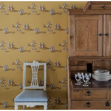 A Walk In The Park keltainen maisematapetti ruokasaliin Langelid von Bromssenilta image