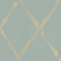 Bamboo Jamboo sininen kultainen ruudullinen tapetti