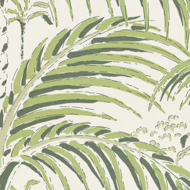 Palm House vihrea palmutapetti Langelid von Bromssen Morning Green Roller B image