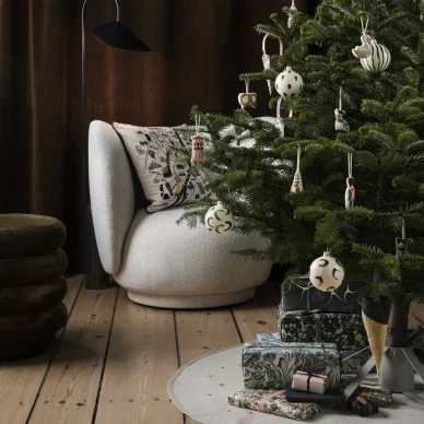 Star Christmas Tree Blanket vaalea joulukuusenmatto Ferm Livingilta image