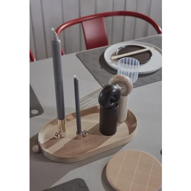 Palloa hopeiset tyylikkaat kynttilanjalat OYOYlta image