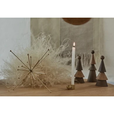 Palloa pieni messinkinen kynttilanjalka OYOYlta image