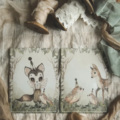 The Green Glade 2 pak kortteja lastenhuoneeseen Mrs Mighettolta image