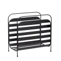 Metal Magazine Holder musta lehtiteline Hubschilta