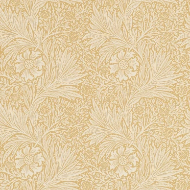 Marigold keltainen kukkatapetti Morris Cowslip image