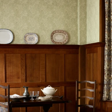 Marigold vaalea kukkatapetti olohuoneeseen Morrikselta image