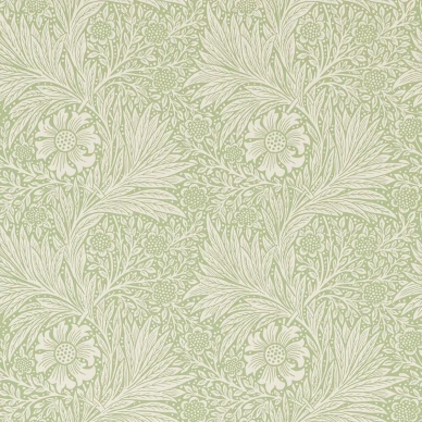 Marigold vihrea kukkatapetti Morris Artichoke image