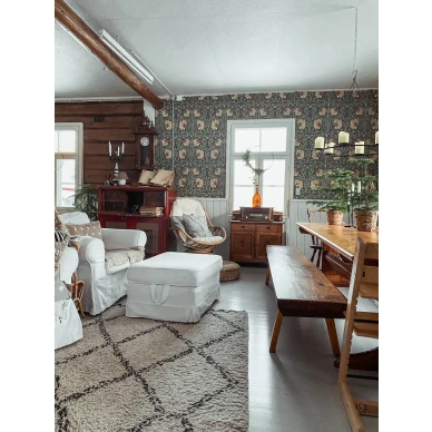 Morris Pimpernell vihrea kukkatapetti image