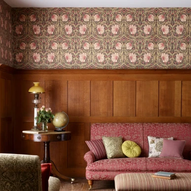 Pimpernel kukkatapetti olohuoneeseen Morrikselta image