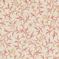 Scroll punainen beige kukkatapetti Morris Light Brick Buff