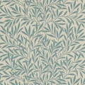 Willow sininen lehtitapetti Morris Slate