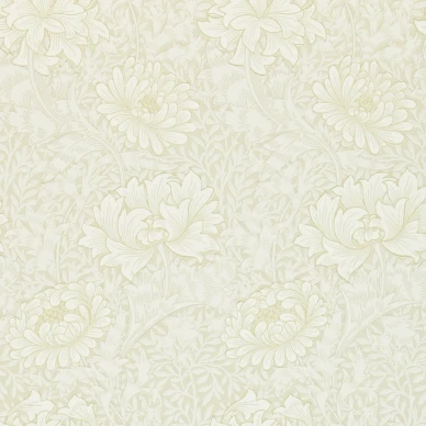 Chrysanthemum beige kukkatapetti Morris Chalk image