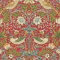 Strawberry Thief punainen lintutapetti Morris Crimson Slate