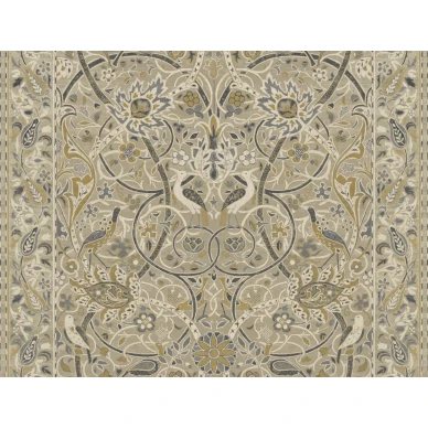 Bullerswood harmaa ruskea lintutapetti Morris image