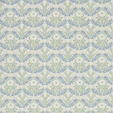 Morris Bellflowers harmaa sininen kukkatapetti Morris Grey Fennel image