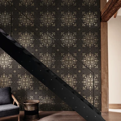 Pure Net Ceiling tumma graafinen tapetti eteiseen Morris image