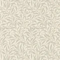 Pure Willow Bough beige hopea lehtitapetti Morris Ecru Silver