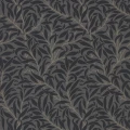 Pure Willow Bough musta harmaa lehtitapetti Morris Charcoal Black
