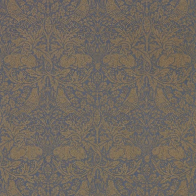 Pure Brer Rabbit sininen kultainen elaintapetti Morris Ink Gold image