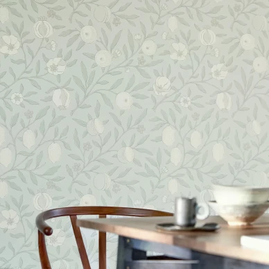 Pure Fruit harmaa hedelmatapetti keittioon Morrikselta image