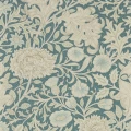 Double Bough sininen kukkatapetti Morris Slate Blue