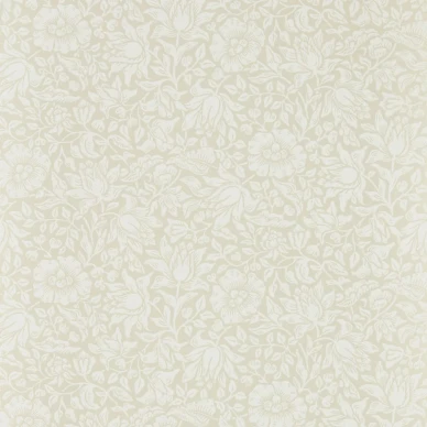 Mallow beige kukkatapetti Morris Cream Ivory image