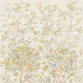 Melsetter vaalea puu ja lintutapetti Morris Ivory Sage