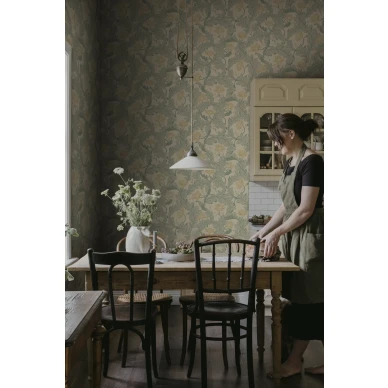 S10560 Charlotta Yellow Sandberg Wallpaper interior1 image