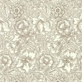 Poppy ruskea beige kukkatapetti Morris Cream Chocolate