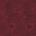 Poppy viininpunainen kukkatapetti Morris Claret